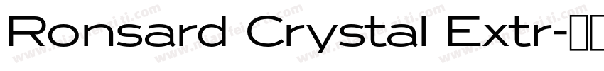 Ronsard Crystal Extr字体转换